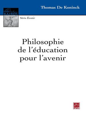 cover image of Philosophie de l'éducation pour l'avenir